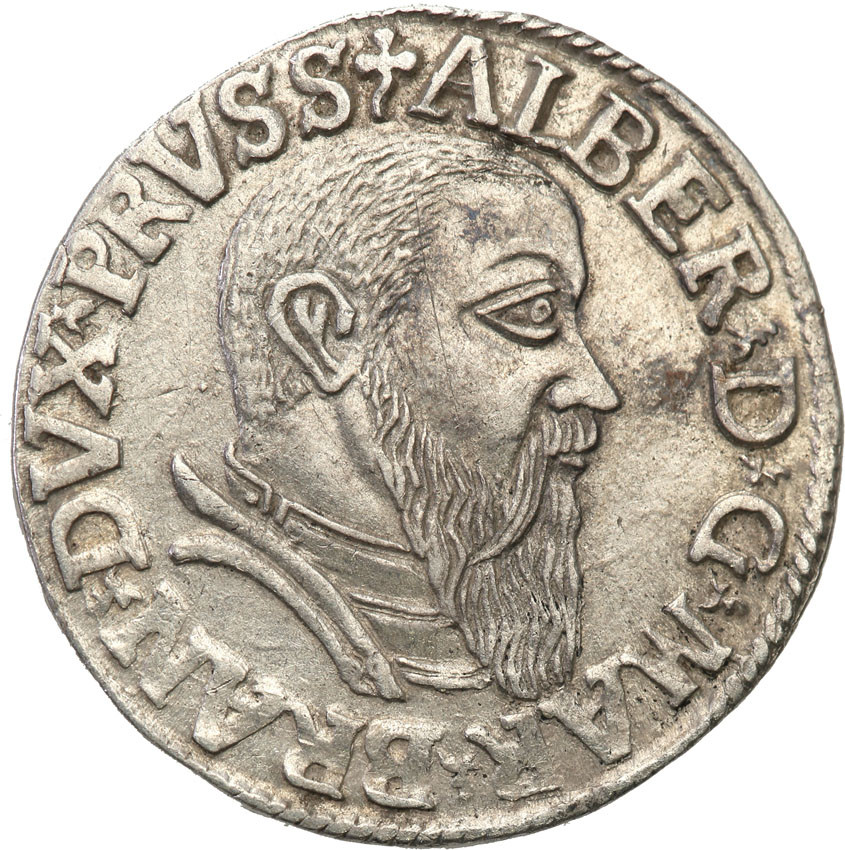 Prusy Książęce. Albrecht Hohenzollern. Trojak (3 grosze) 1542, Królewiec